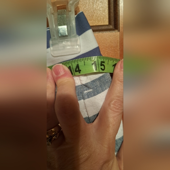 Ladies J. Jill Maxi Skirt Seaside Button Side 100% Linen Beachside Blue Small - Picture 11 of 13